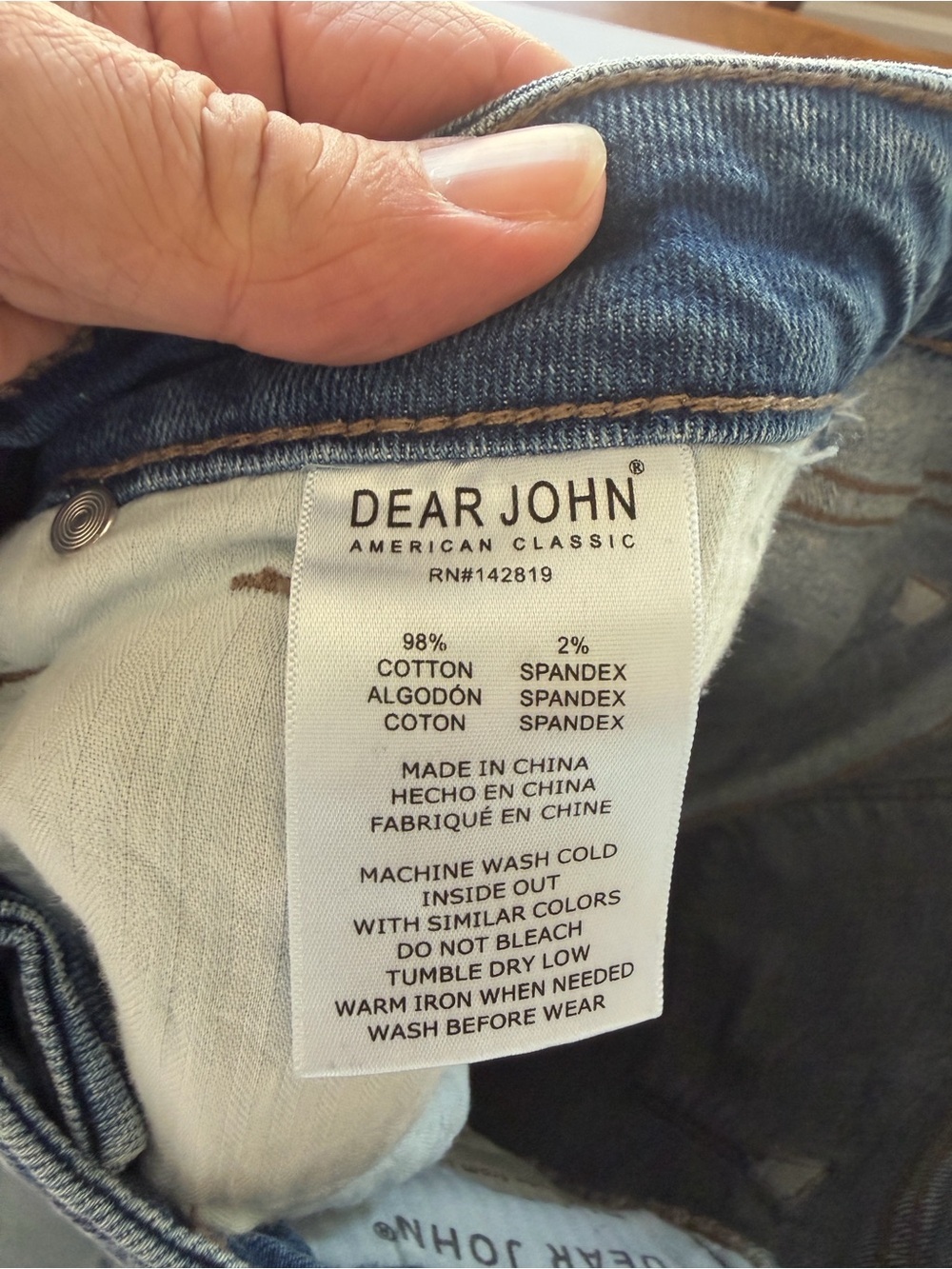 EUC Women's Dear John Blaire Straight Size 27/ 27" Inseam (E2) - Picture 7 of 8